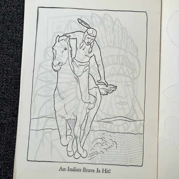 •1963 Indians Punchout Stand-Ups & Coloring Book• - Picture 5 of 8
